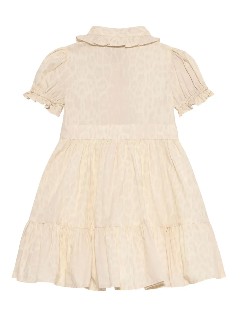 Roberto Cavalli Junior Jurk met jaguarprint - Beige