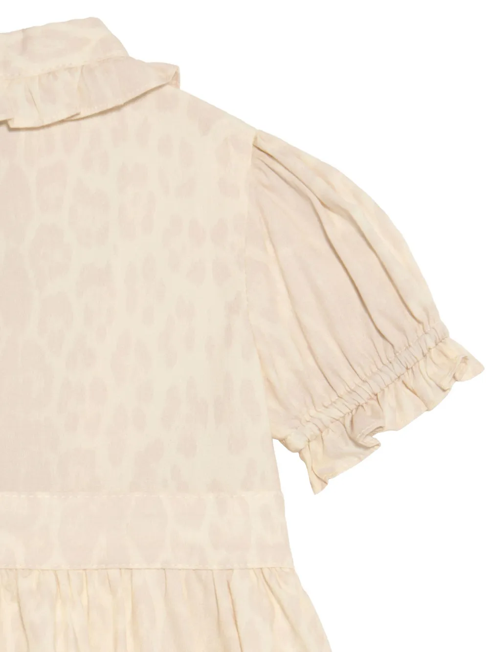 Roberto Cavalli Junior Jurk met jaguarprint Beige