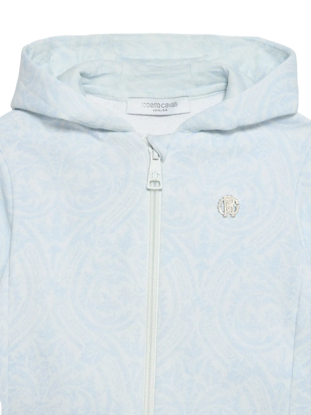  Roberto Cavalli Junior Logo-plaque Hoodie - Blue 