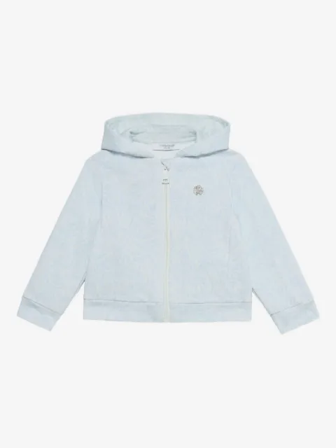 Roberto Cavalli Junior logo-plaque hoodie