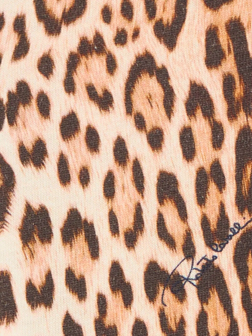 Roberto Cavalli Legging met jaguarprint en logo Bruin
