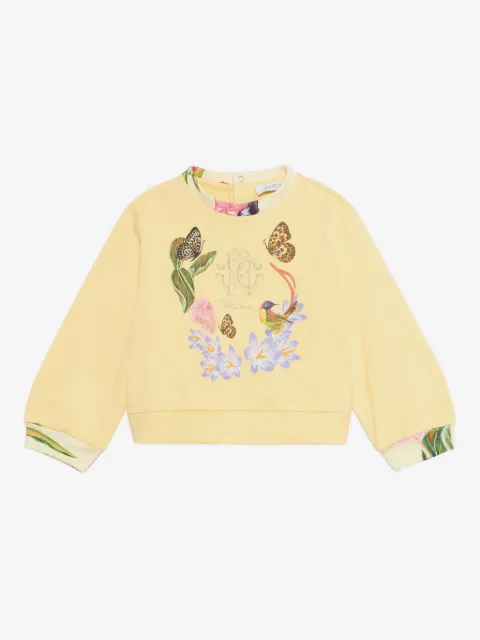 Roberto Cavalli Junior tropical-print sweatshirt