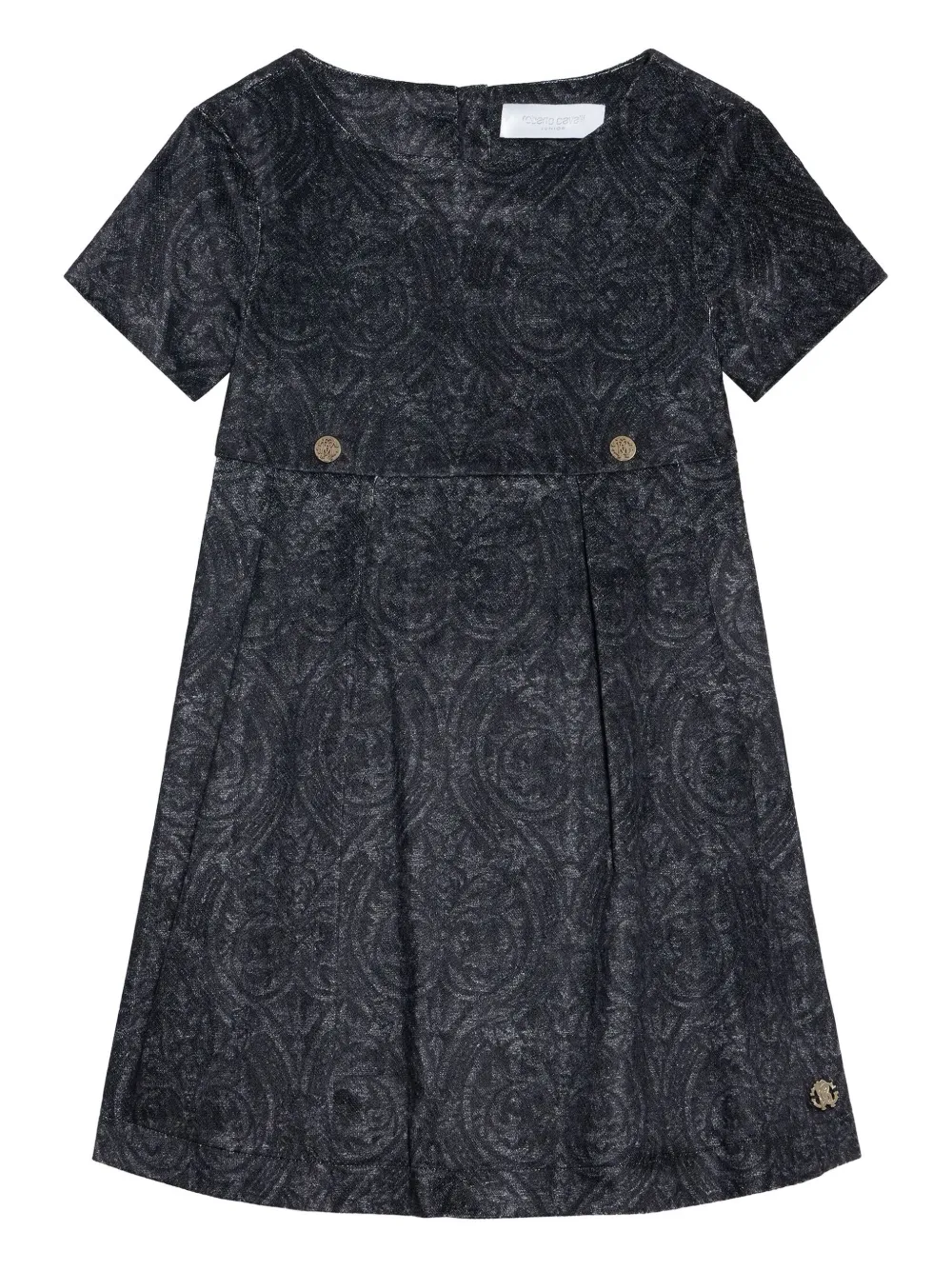 Roberto Cavalli Junior Jurk met knoopdetail Zwart