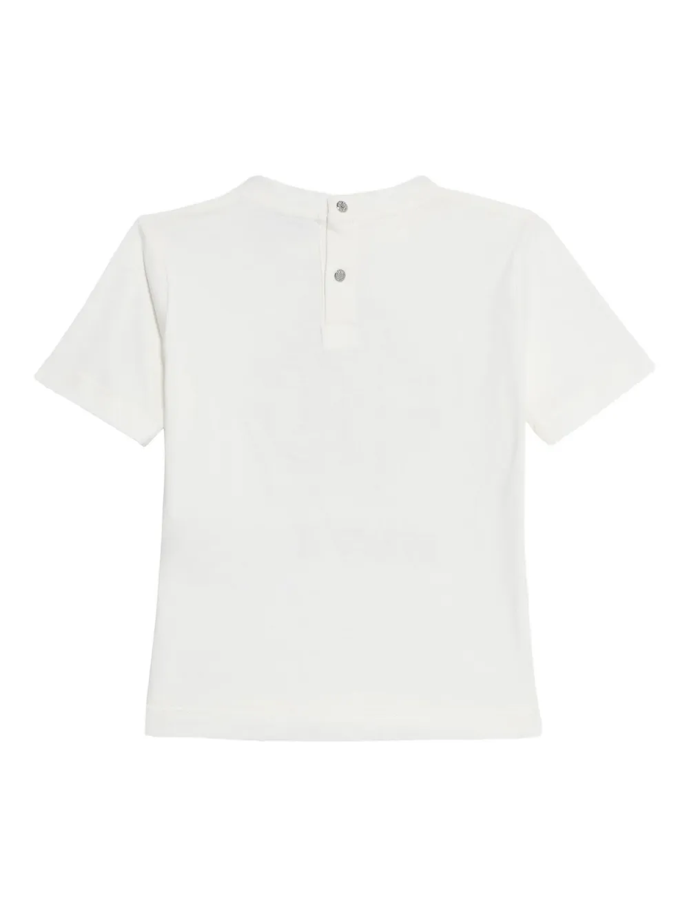 Roberto Cavalli Junior RC Monogram T-shirt met logo Wit