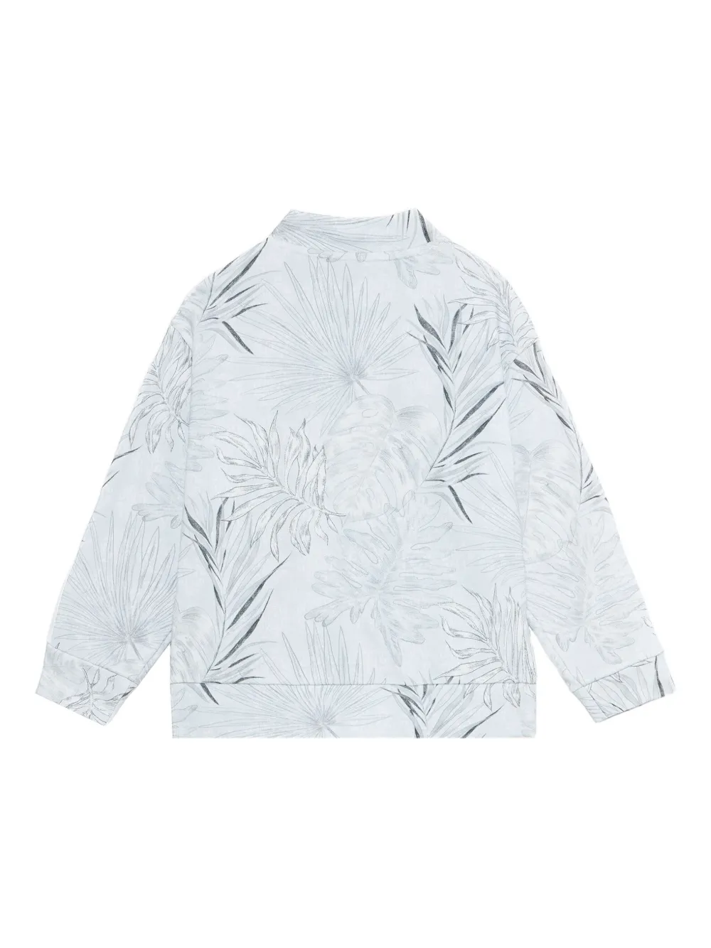 Roberto Cavalli Junior Sweater met bladerprint Grijs