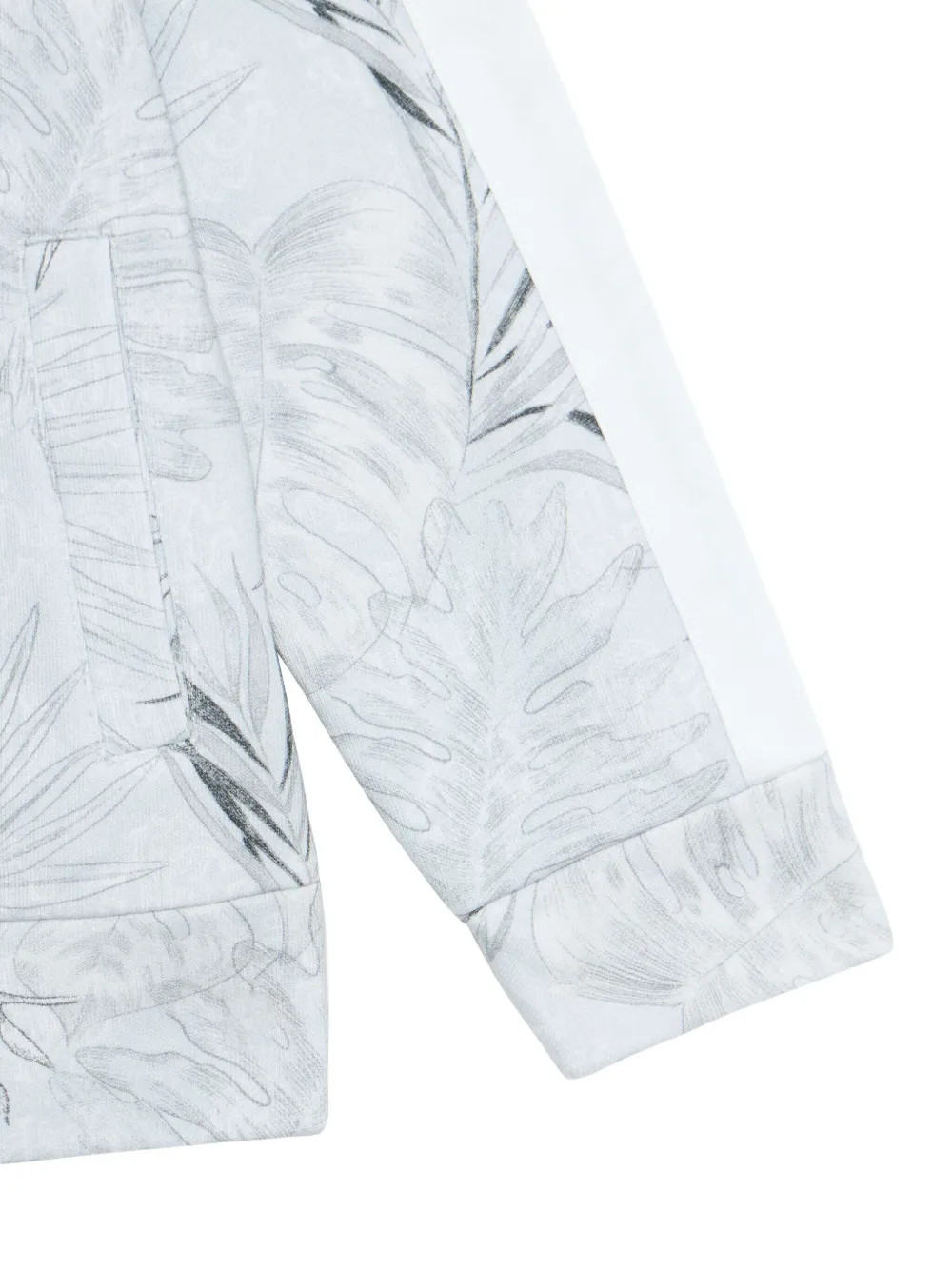 Roberto Cavalli Junior Sweater met bladerprint Grijs