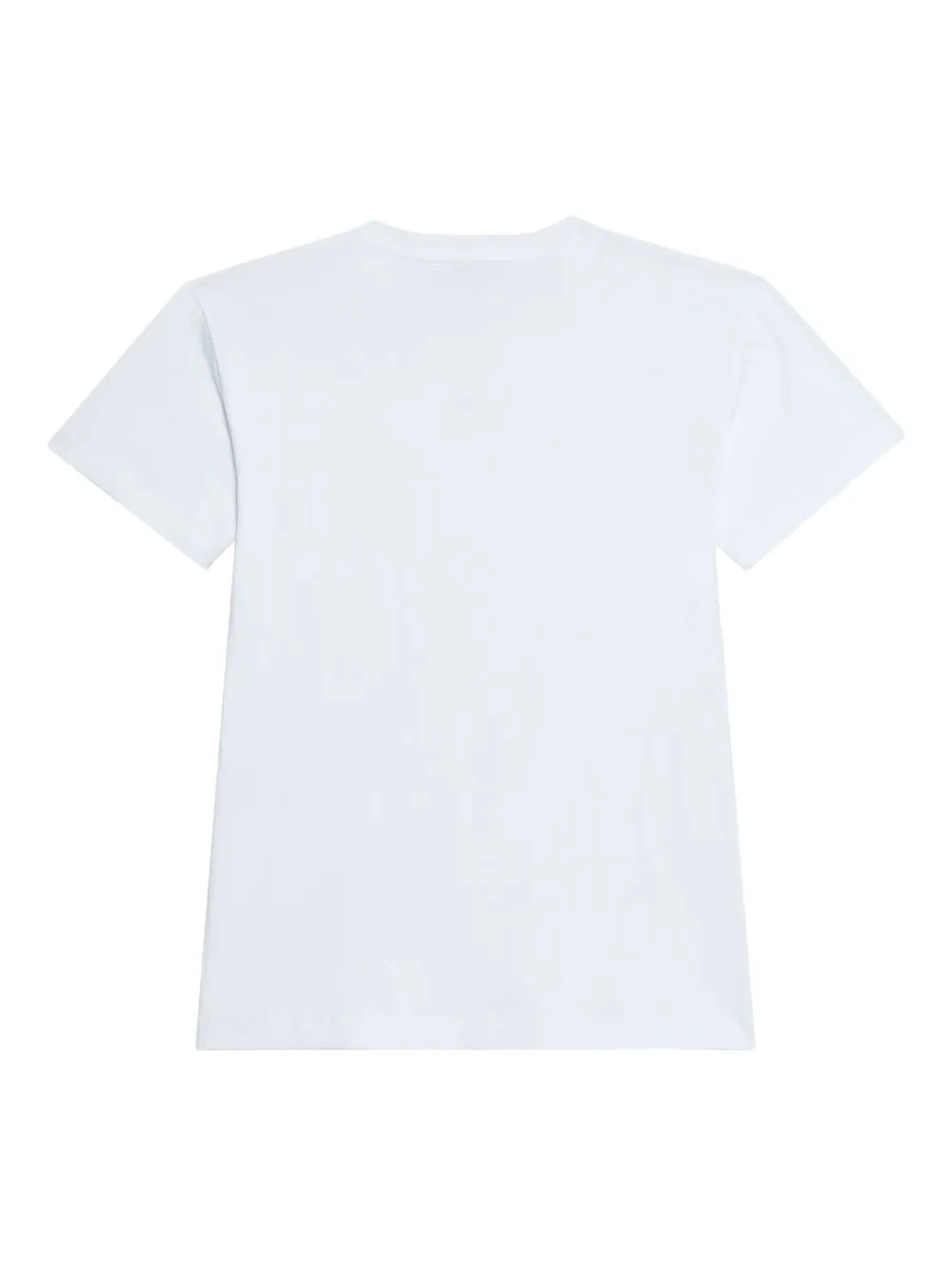 Roberto Cavalli T-shirt verfraaid met stras en korte mouwen Wit