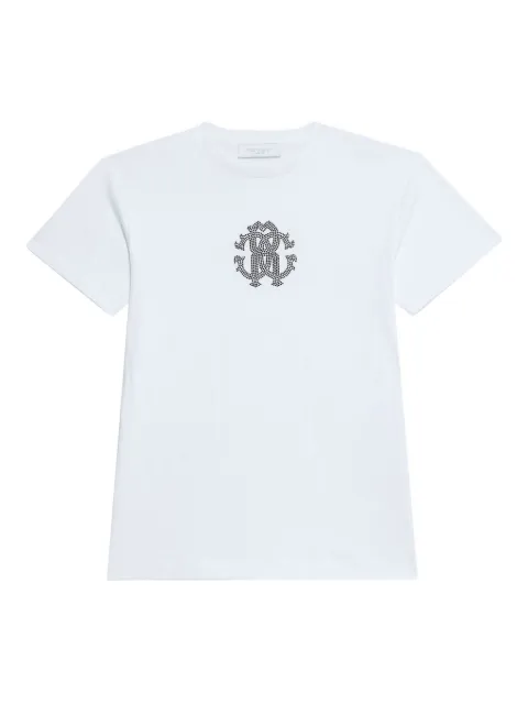 Roberto Cavalli rhinestone-embellished short-sleeve T-shirt