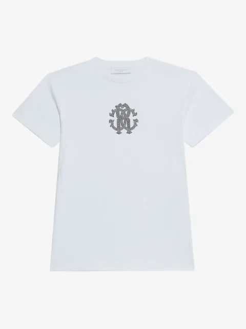 Roberto Cavalli Junior rhinestone-embellished short-sleeve T-shirt