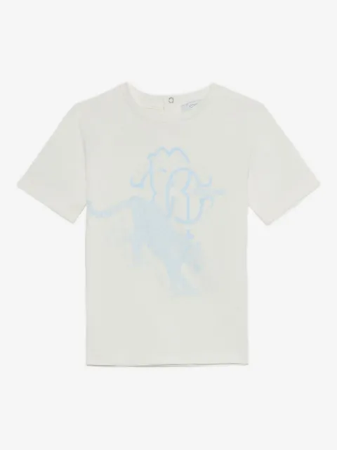 Roberto Cavalli Junior playera con estampado de jaguar