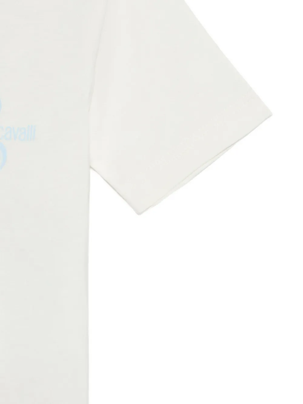 Roberto Cavalli T-shirt met jaguarprint Wit