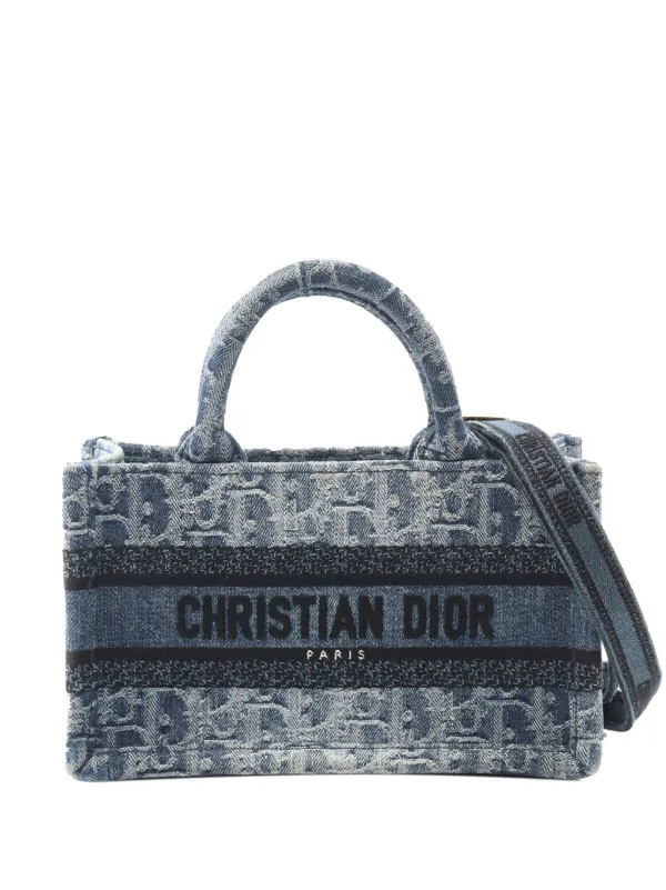 Christian Dior Pre-Owned 2021-2025 Mini Denim Oblique Book