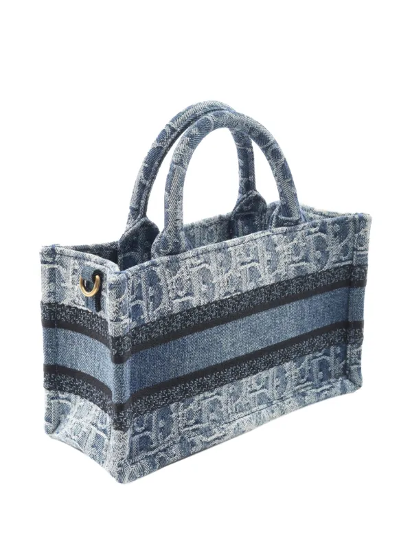 Christian Dior Pre-Owned 2021-2025 Mini Denim Oblique Book Tote