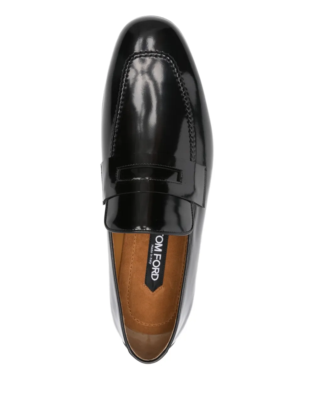 TOM FORD leather loafers Black