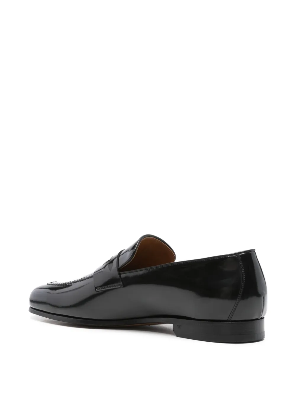TOM FORD leather loafers Black