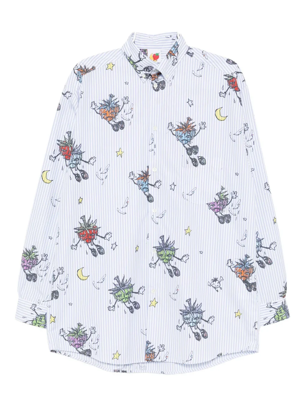 Sky High Farm cotton striped shirt - ブルー Sky High Farm cotton striped shirt - ブルー