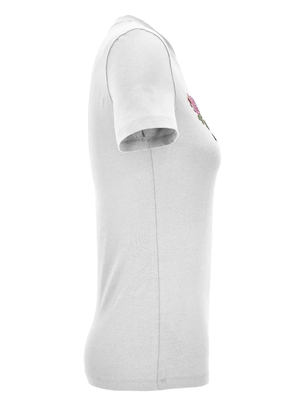 Versace Jeans Couture Floral-butterfly Print T-shirt In White
