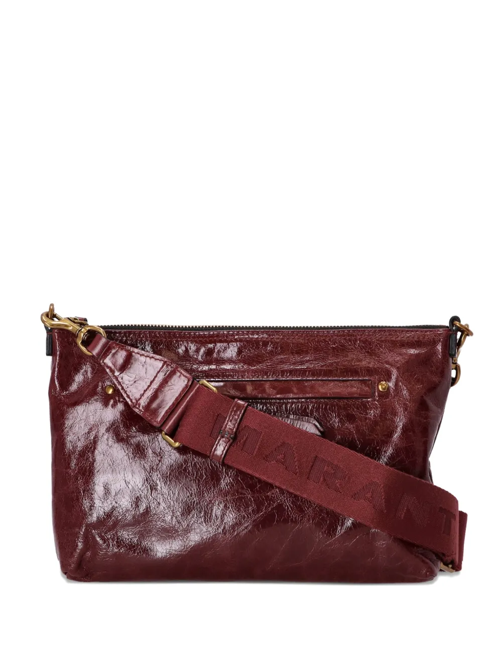 ISABEL MARANT Leren shopper met ritssluiting Rood