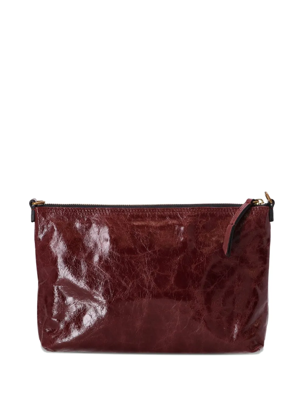 ISABEL MARANT Leren shopper met ritssluiting - Rood