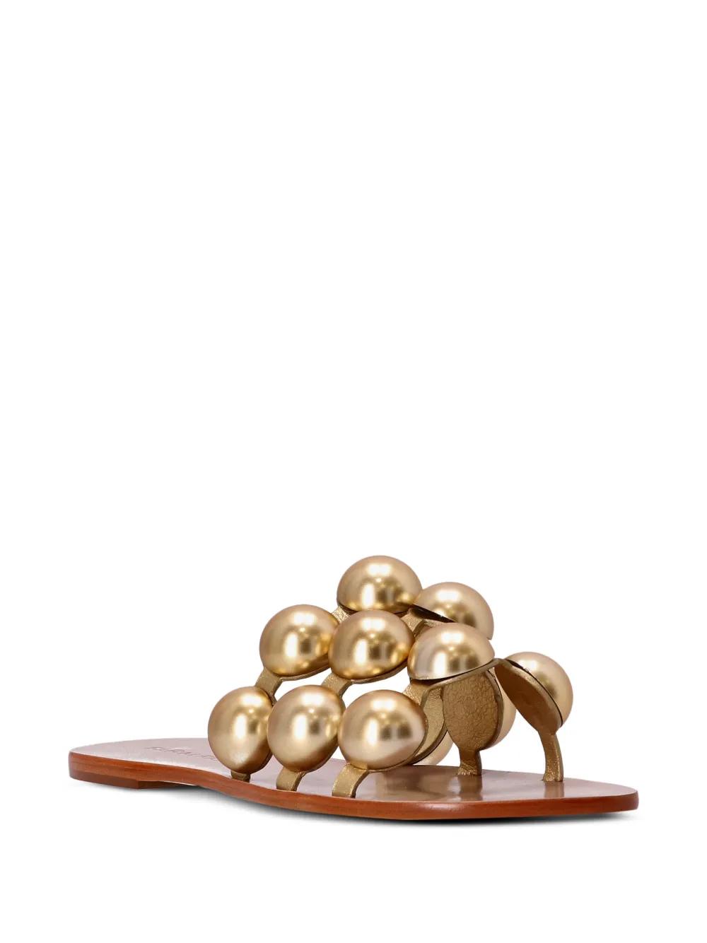 FARM Rio beads-embellished leather sandals | Flat Sandals | Image 2