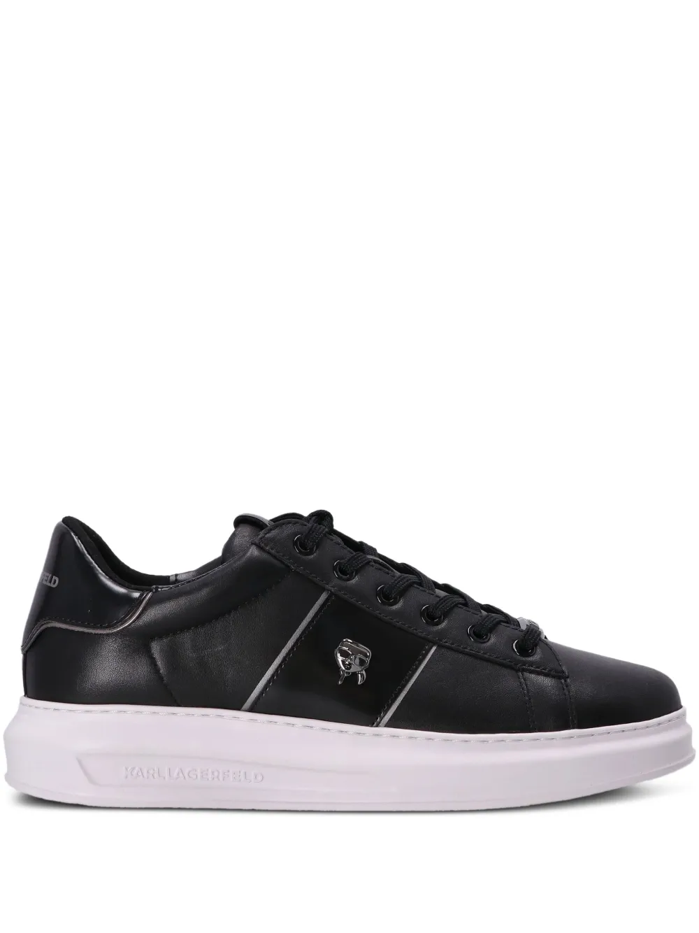 Karl Lagerfeld Logo-detail Platform Sneakers In Black