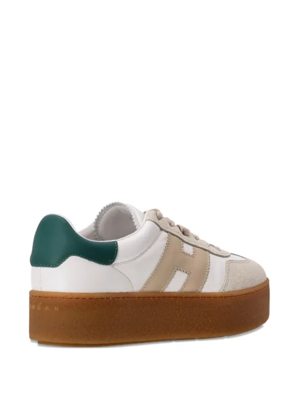 Hogan Cool Platform Leather low-top Sneakers Neutrals FARFETCH IN
