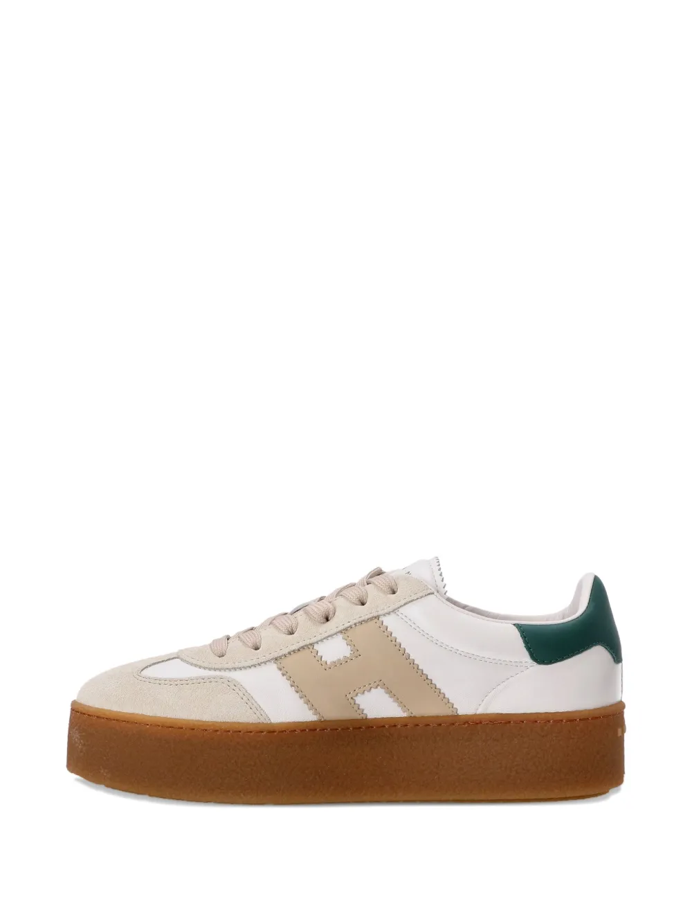 Hogan Cool platform leather low-top sneakers Neutrals