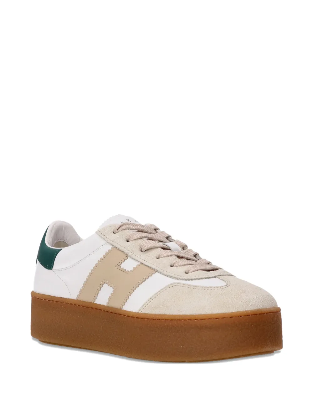 Hogan Cool platform leather low-top sneakers Neutrals