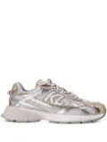 Karl Lagerfeld Orion metallic-effect panelled low-top sneakers - Silver