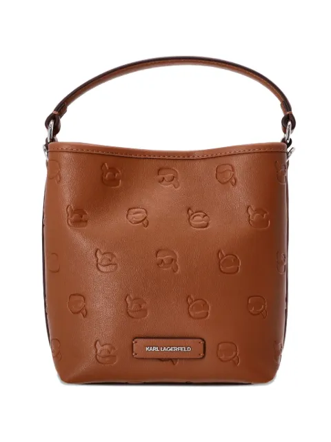 Karl Lagerfeld sac porté épaule à logo embossé