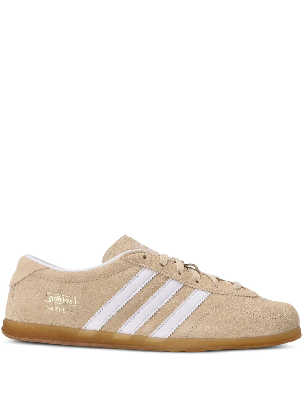 Adidas Originals Gazelle Lo Pro 3-stripes Suede Sneakers In Neutral