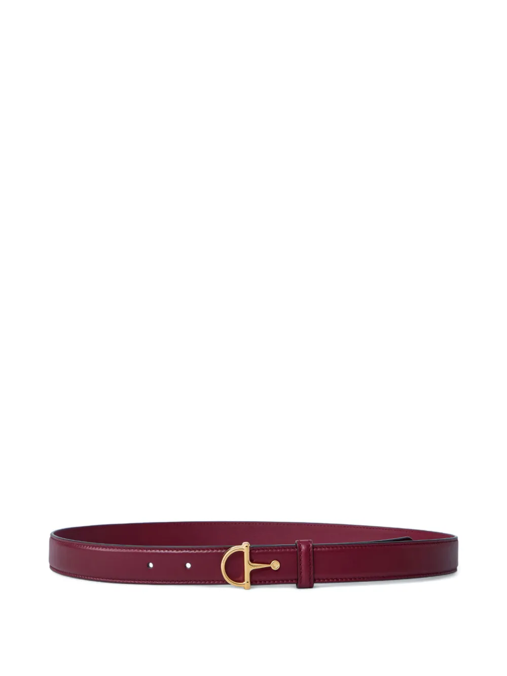 Gucci Horsebit leather belt Rood