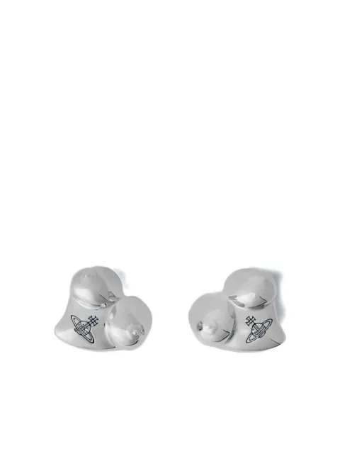 Vivienne Westwood Mimosa logo-engraved earrings