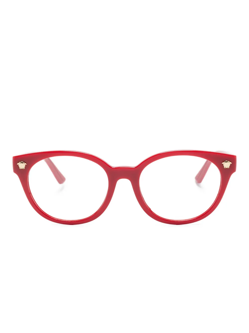 Versace Kids Medusa bril met rond montuur Rood
