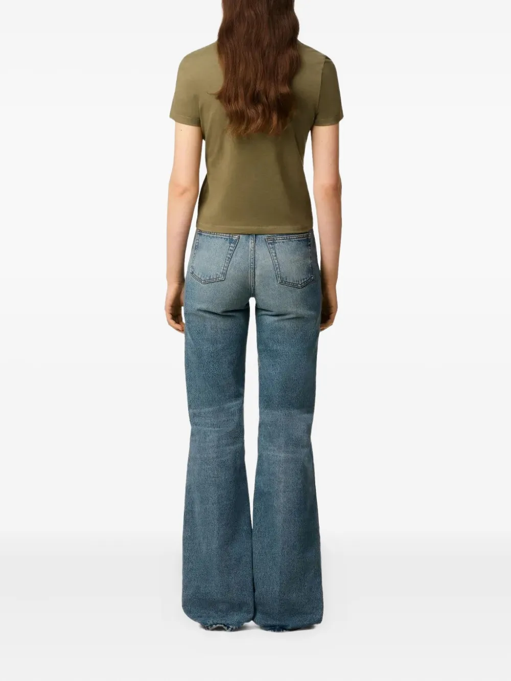 AMI Paris T-shirt met geborduurd logo BRONZE
