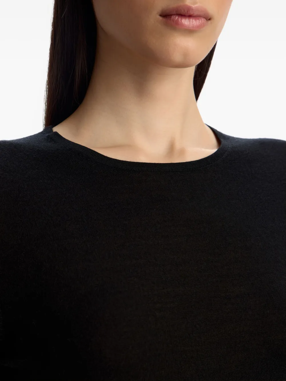 12 STOREEZ Wollen sweater Zwart