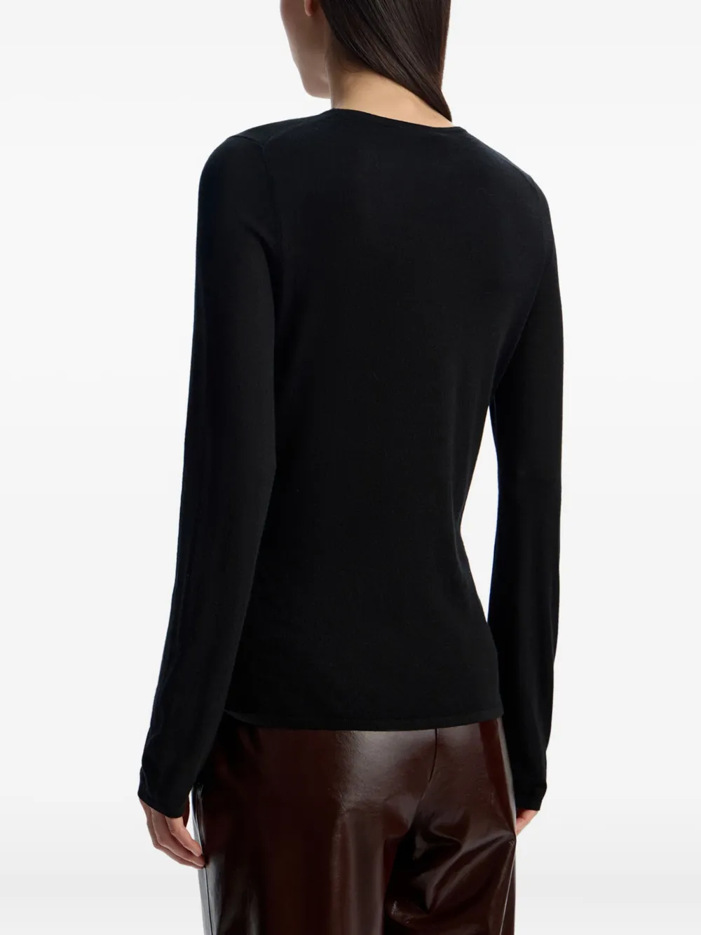 12 STOREEZ Wollen sweater Zwart