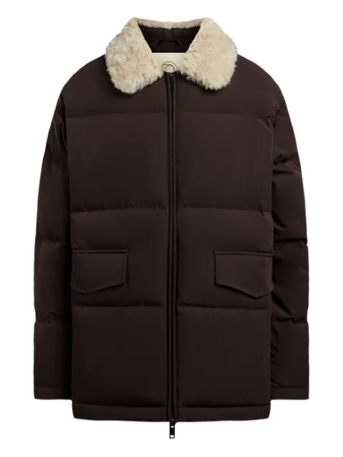 12 STOREEZ shearling-collar down jacket