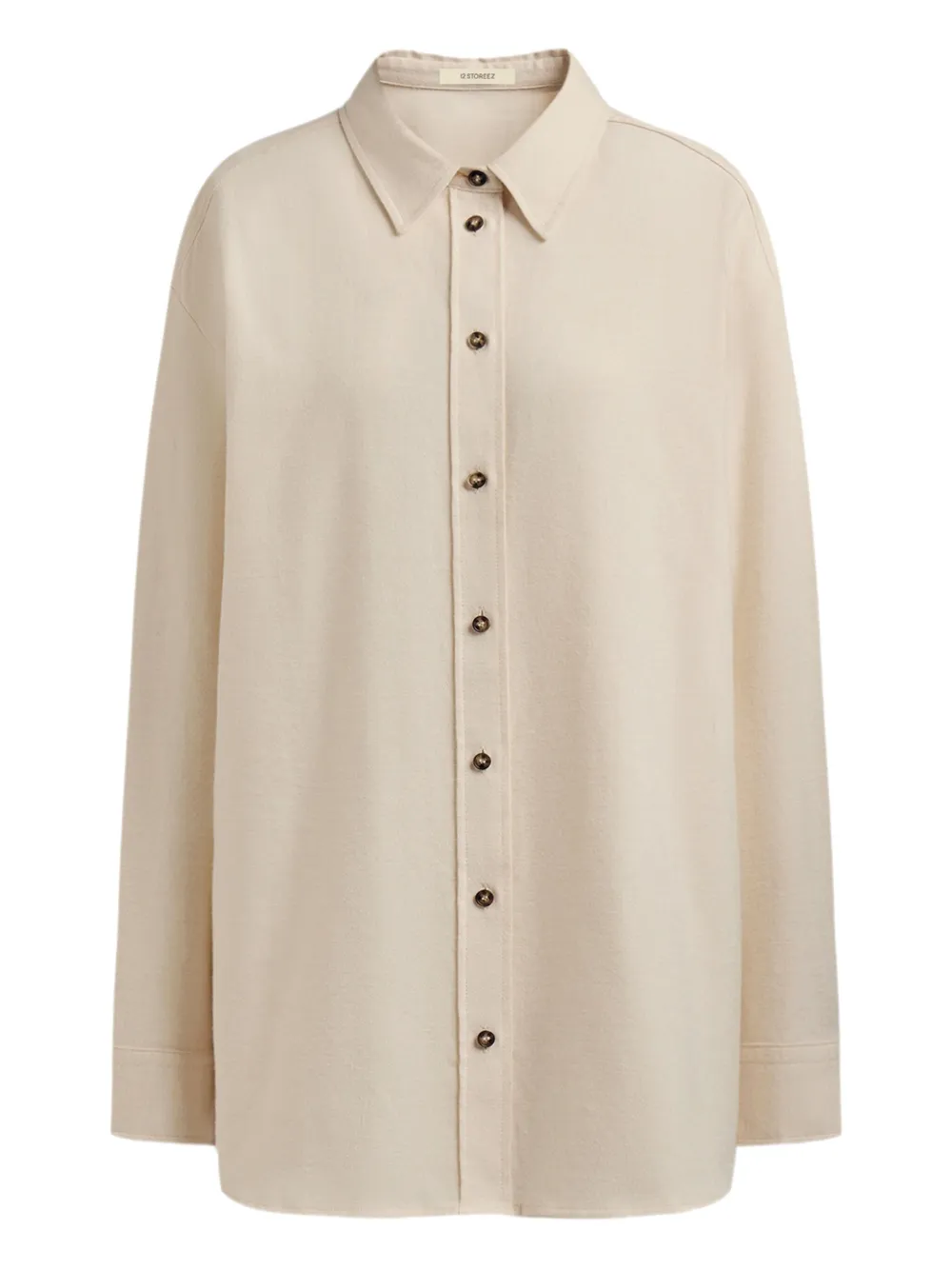 12 STOREEZ Button down blouse Beige