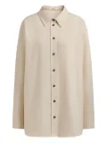 12 STOREEZ flannel button-down shirt - Neutrals