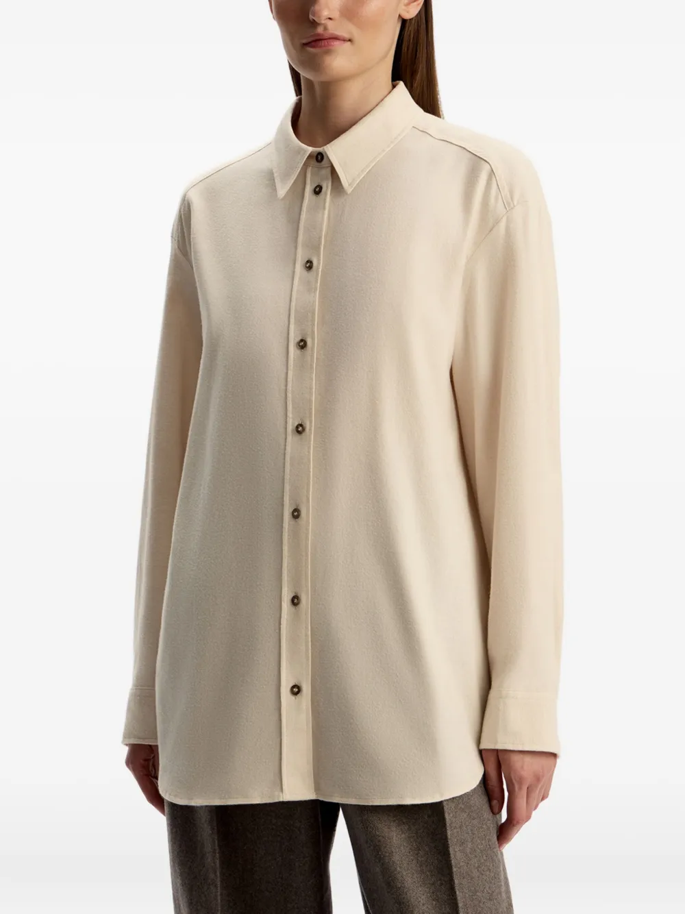 12 STOREEZ Button down blouse Beige