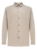 12 STOREEZ cotton button-down shirt - Neutrals