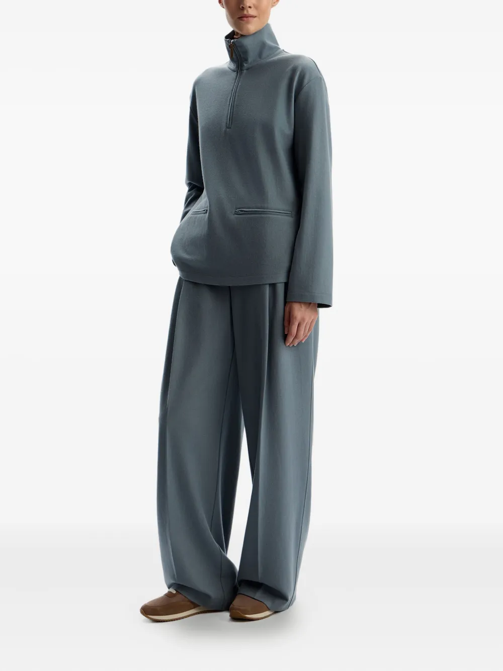 12 STOREEZ half-zip high-neck sweatshirt | Sweaters | Image 2