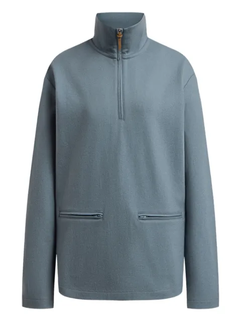12 STOREEZ half-zip high-neck sweatshirt