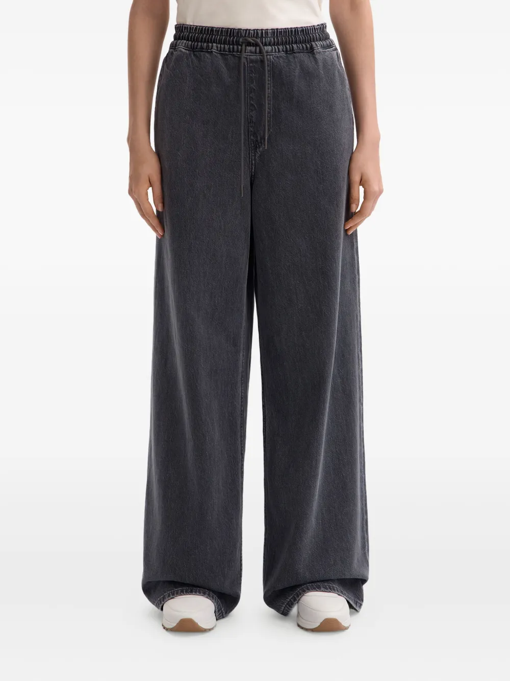 12 Storeez Drawstring Tie-fastening Jeans In Gray