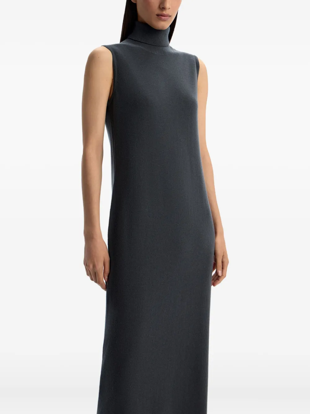 12 STOREEZ Mouwloze jurk met col Zwart