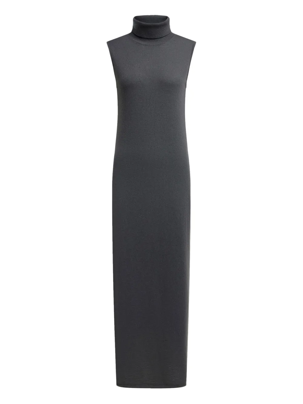 12 STOREEZ turtleneck sleeveless midi dress | Black | Image 1