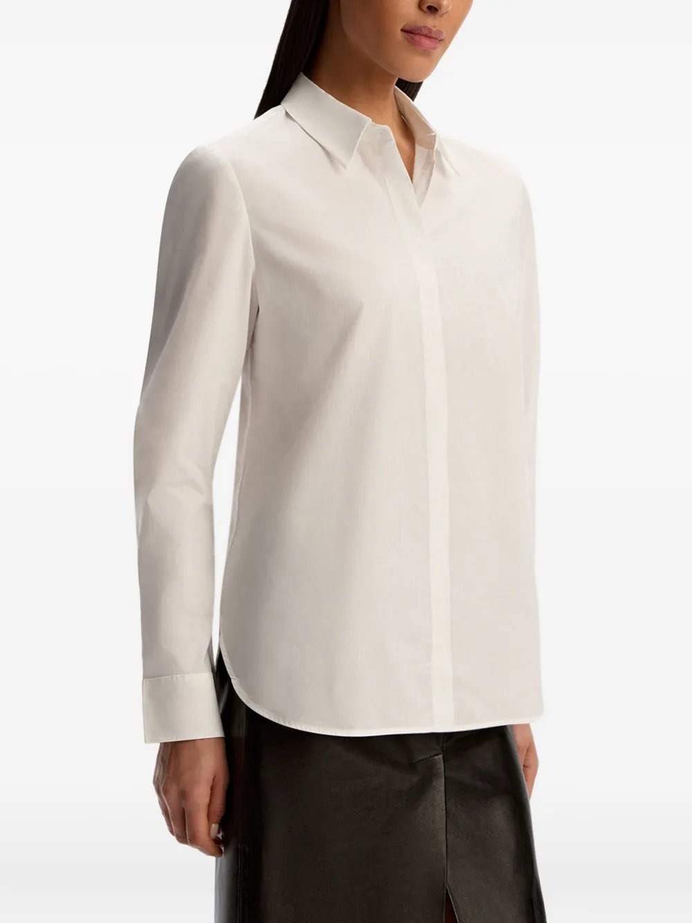 12 STOREEZ blouse met verborgen voorkant Wit