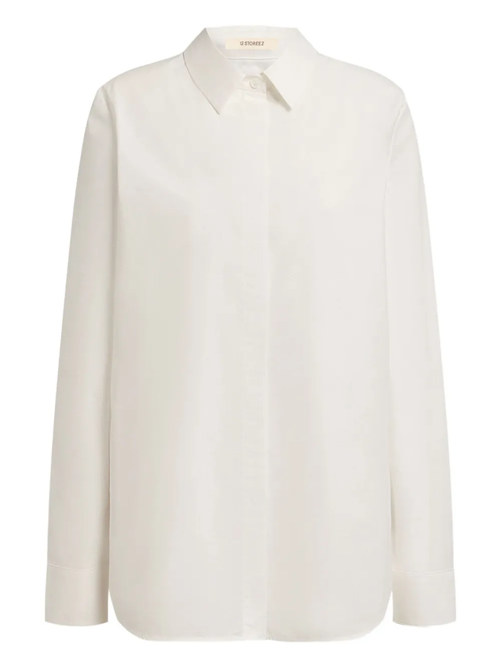 12 STOREEZ blouse met verborgen voorkant Wit