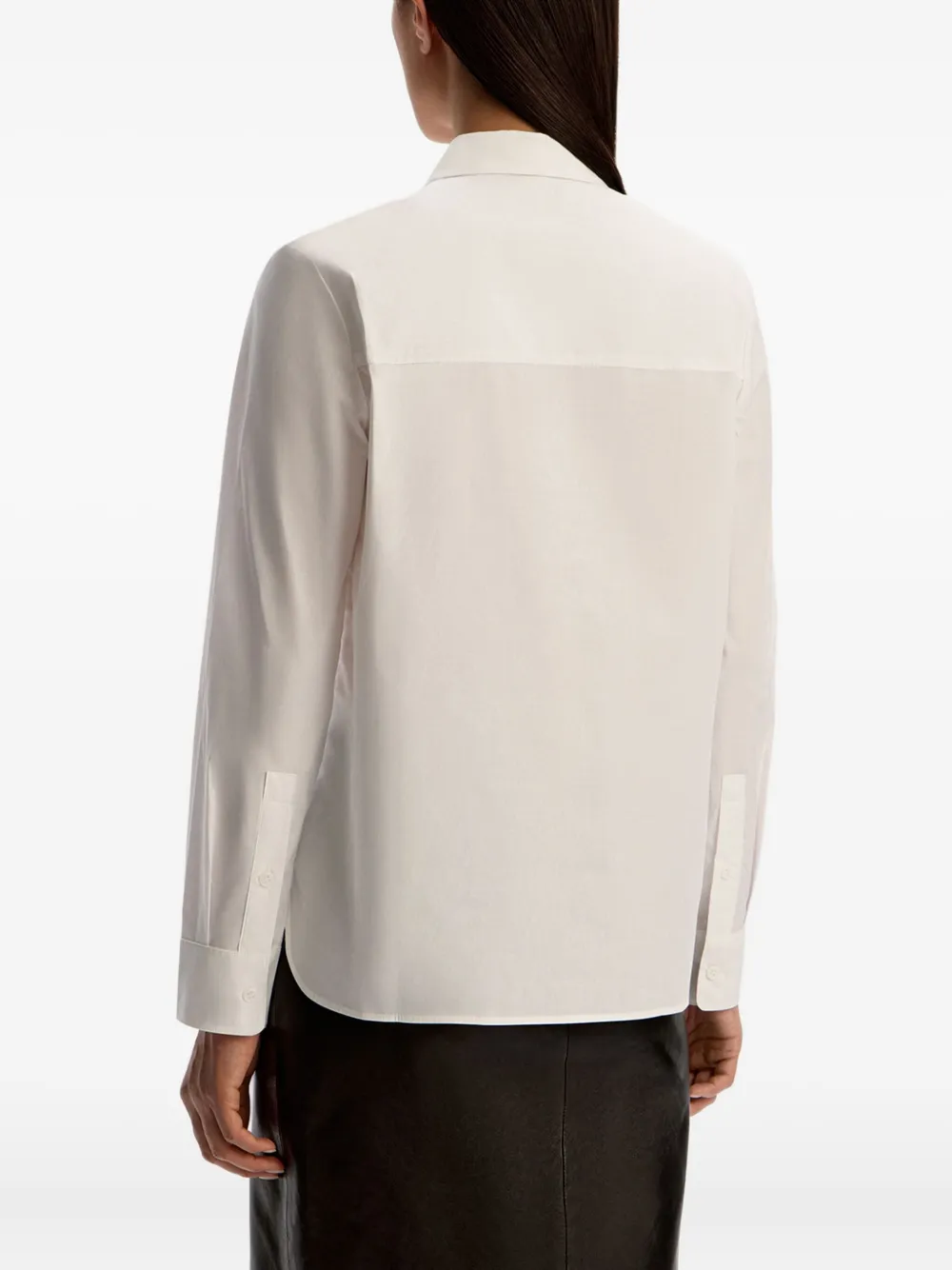 12 STOREEZ blouse met verborgen voorkant Wit